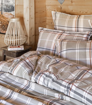 Housse de couette imprimé flanelle