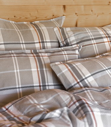 Housse de couette imprimé flanelle