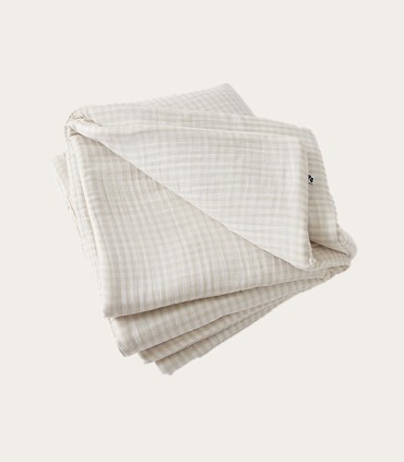 Courtepointe en gaze de coton imprimée vickie - Bout de lit - Mylittlebed