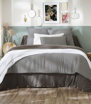 Courtepointe en gaze de coton imprimée vickie