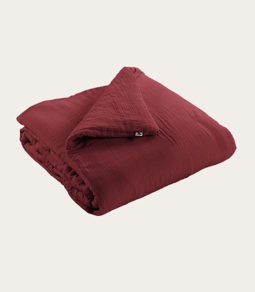 Courtepointe en gaze de coton