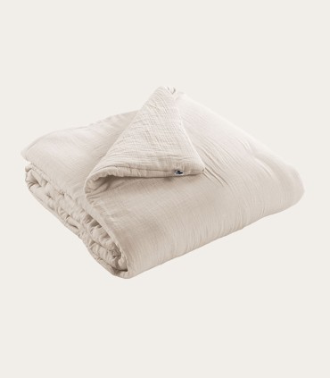 Courtepointe en gaze de coton