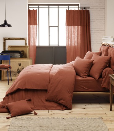 Courtepointe en gaze de coton