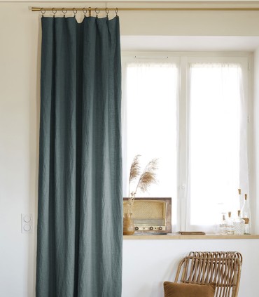 Rideaux en lin lavé