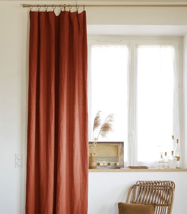 Rideaux en lin lavé