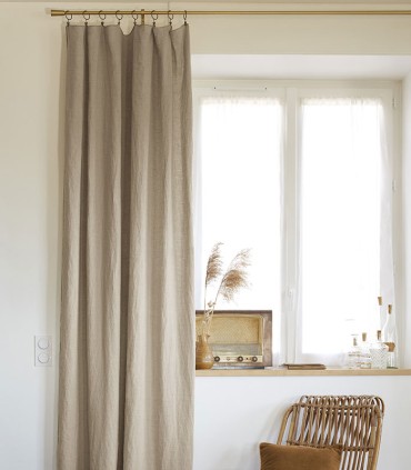 Rideaux en lin lavé