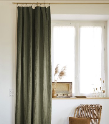 Rideaux en lin lavé
