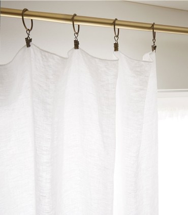 Rideaux en lin lavé