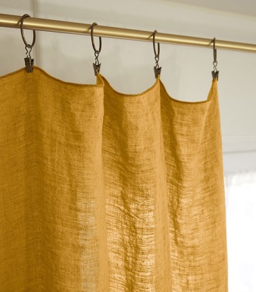 Rideaux en lin lavé