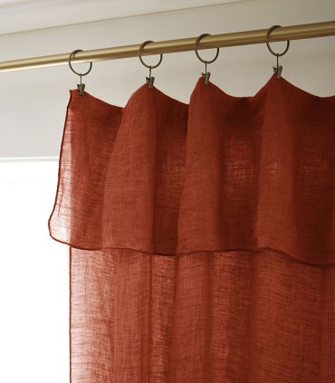 Rideaux en lin lavé