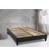 Sommier tissu gris anthracite