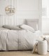 Parure 100% coton percale zinc