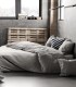 Housse de couette lin lavé gris acier